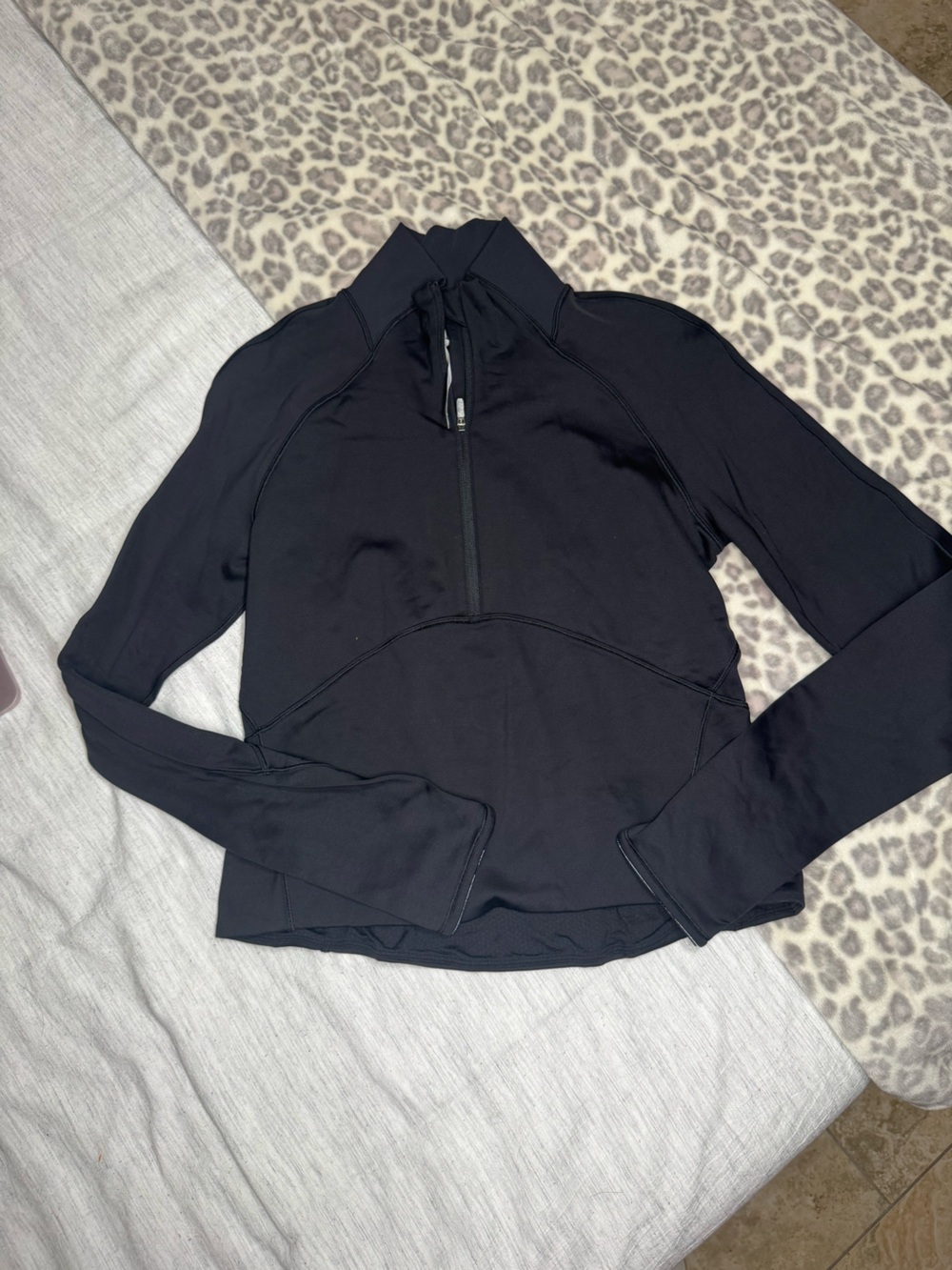 Lululemon Always Alert 1/2 ZipBlack W3CZOS Size 10